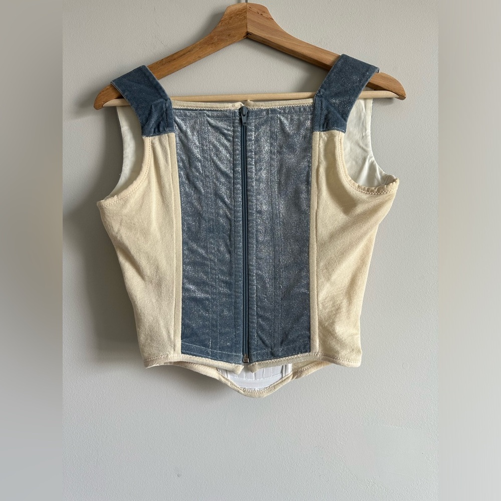 Vivienne Westwood Corset Vintage 1987 Documented Blue Metallic Archival Designer - Picture 4 of 14